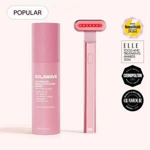 Solawave Lightboost Wand & Activating Serum Set - Pink